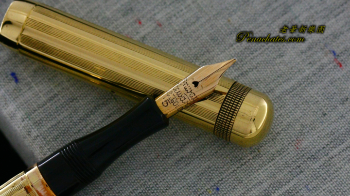 conway stewart gold-filled domed-top flange-lever ie09121801 penachates 91