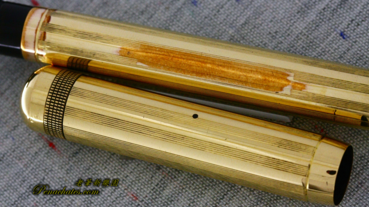 conway stewart gold-filled domed-top flange-lever ie09121801 penachates 92