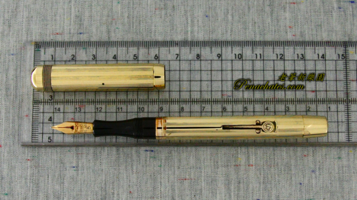 conway stewart gold-filled domed-top flange-lever ie09121801 penachates 96