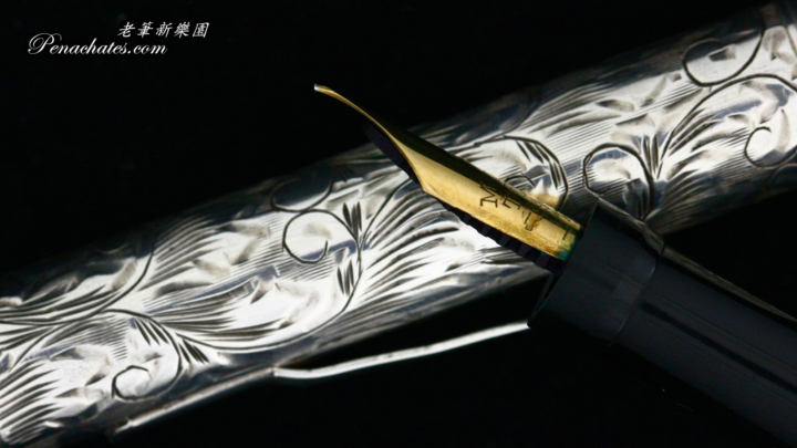 mabie todd swan sterling hand engraved floral self filler 09061801 penachates 91