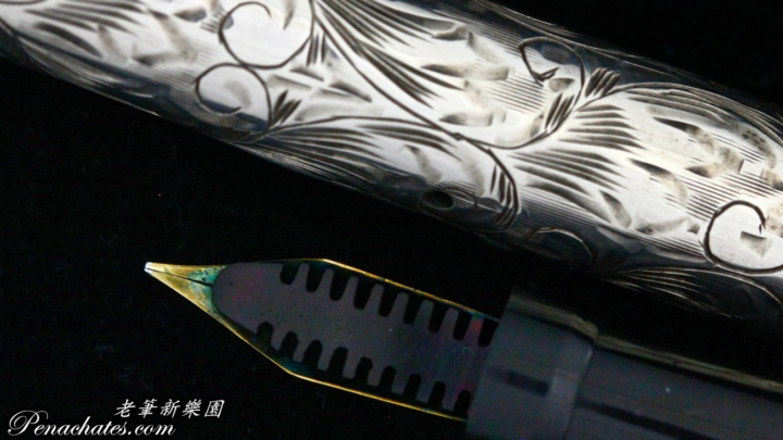 mabie todd swan sterling hand engraved floral self filler 09061801 penachates 92