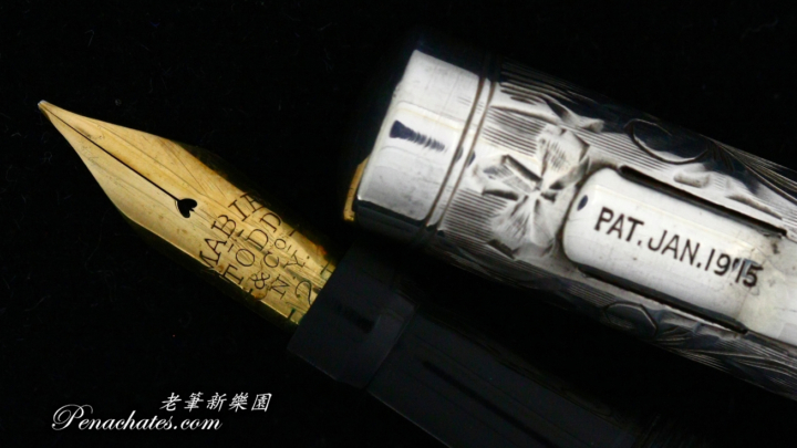 mabie todd swan sterling hand engraved floral self filler 09061801 penachates 93