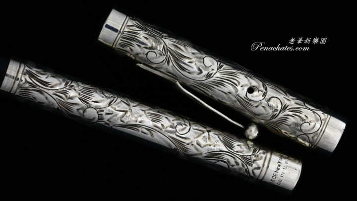 mabie todd swan sterling hand engraved floral self filler 09061801 penachates 94