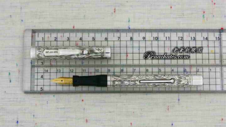 mabie todd swan sterling hand engraved floral self filler 09061801 penachates 96