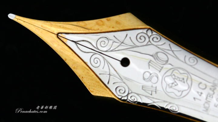 montblanc 149 bicolor 14c semi-flex f-nib 09051801 penachates 95