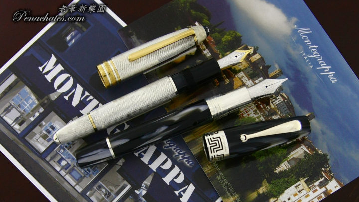 montegrappa extra 1930 black and white penachates 96