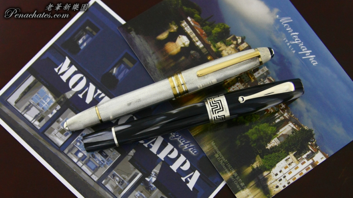 montegrappa extra 1930 black and white penachates 97