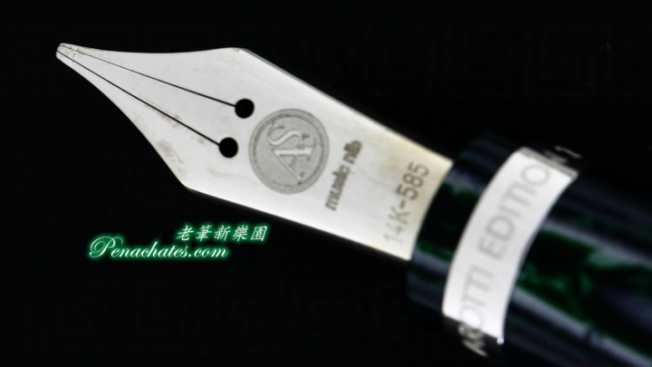 asc pavarotti arco green music nib penachates 93