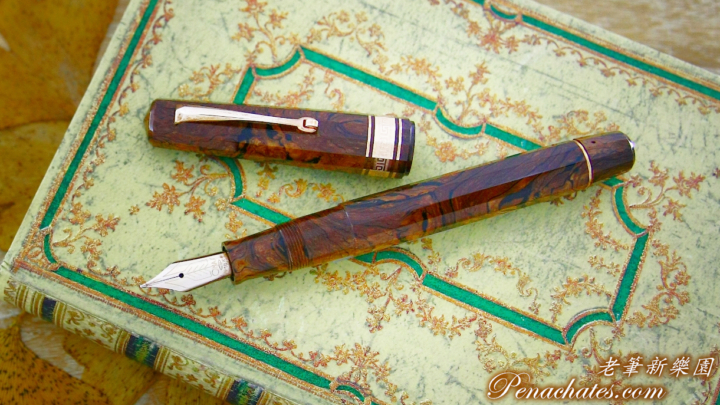 omas burlwood celluloid limited rose gold penachates 89