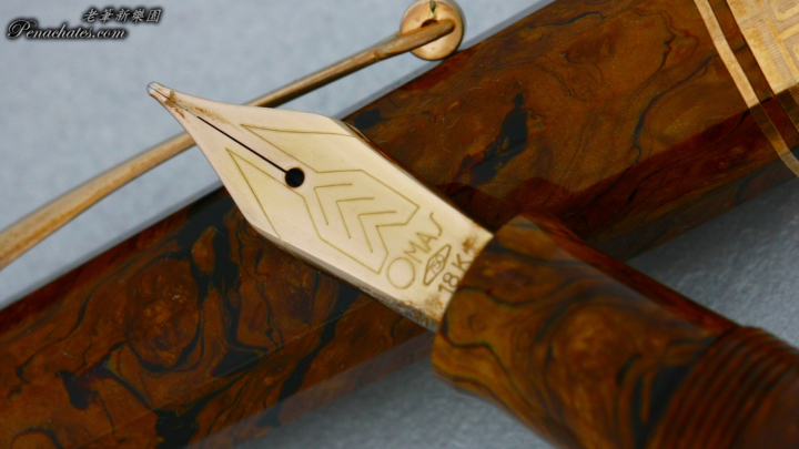 omas burlwood celluloid limited rose gold penachates 94