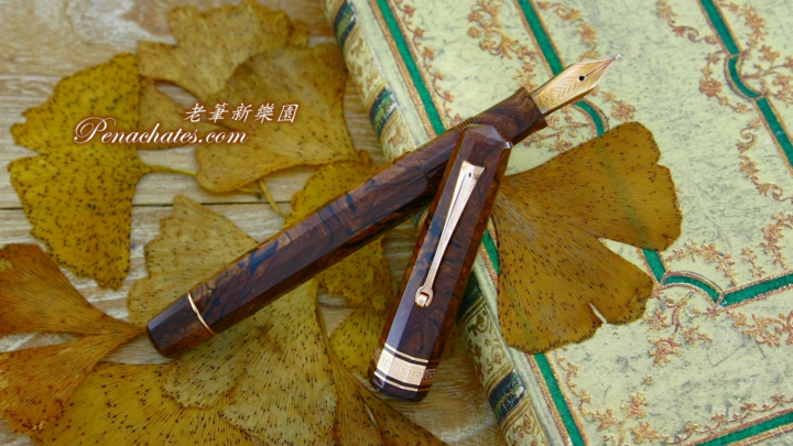 omas burlwood celluloid limited rose gold penachates 96