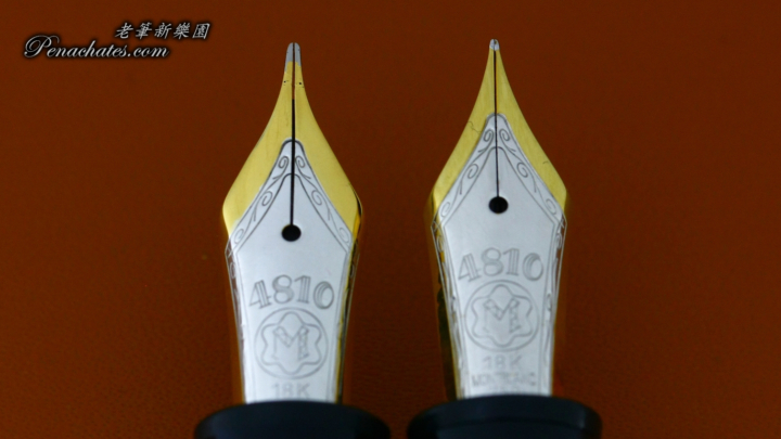 montblanc 146 bicolor 18k long-tine calligraphy f-nib 06281905 penachates 96