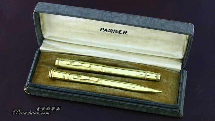 1920s vintage parker duofold lady goldfilled set 20191129 penachates 100