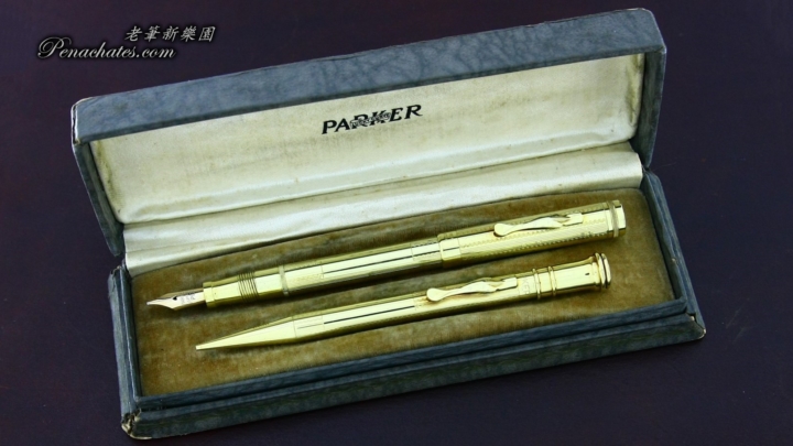 1920s vintage parker duofold lady goldfilled set 20191129 penachates 98