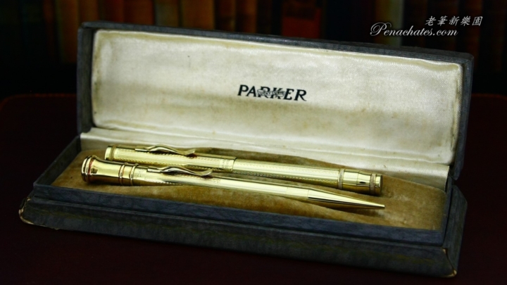 1920s vintage parker duofold lady goldfilled set 20191129 penachates 99